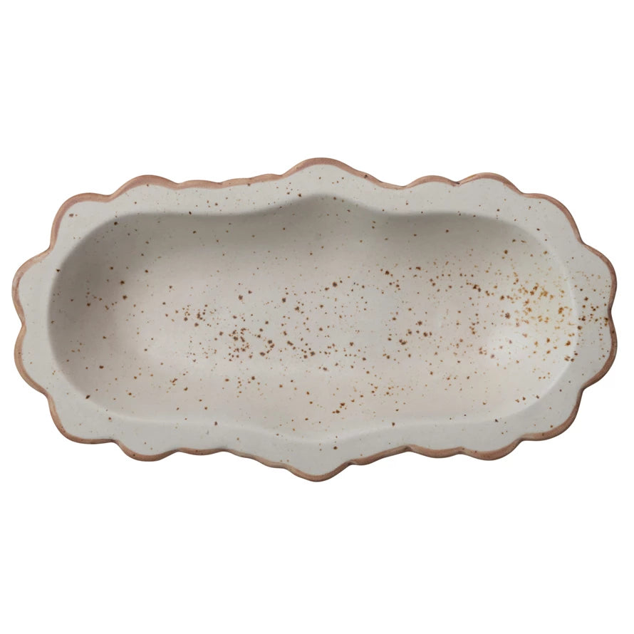 Scalloped Stoneware Bowl - Madison's Niche 