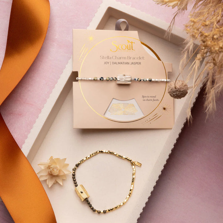 Positive Energy Stella Bracelet in Pyrite Gold