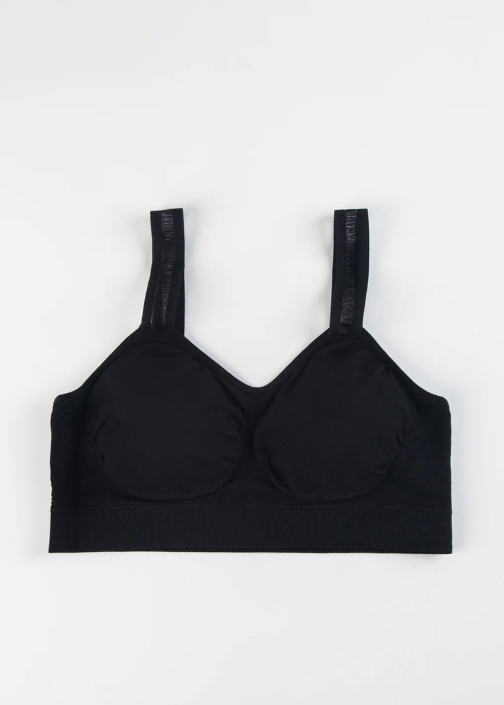 Sheer Strap Bralette in Black - Madison's Niche 