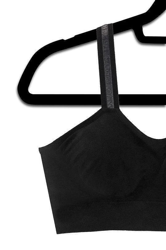 Sheer Strap Bralette in Black - Madison's Niche 