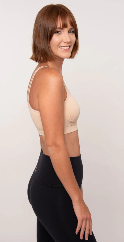 Sheer Strap Bralette in Nude - Madison's Niche 