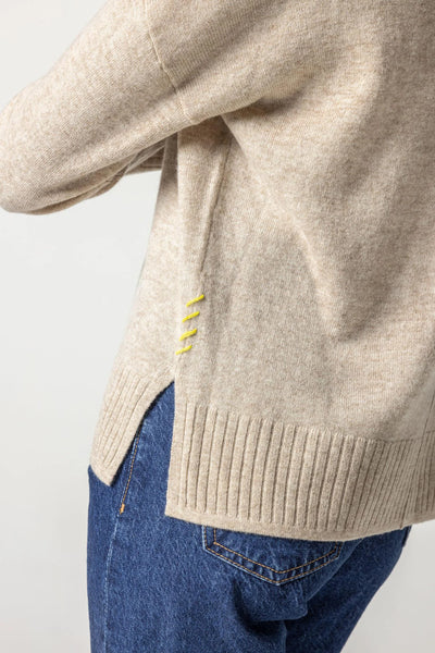 Side Slit Turtleneck - Madison's Niche 