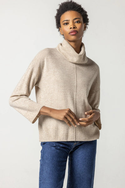 Side Slit Turtleneck - Madison's Niche 