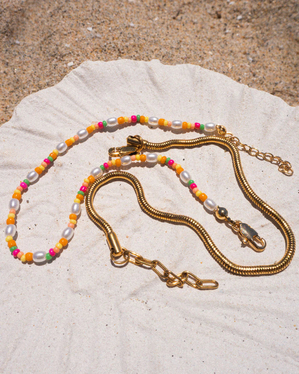 Lahaina Pearl Anklet Set in Gold - Madison's Niche 