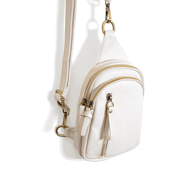 Skyler Sling Bag in White - Madison's Niche 