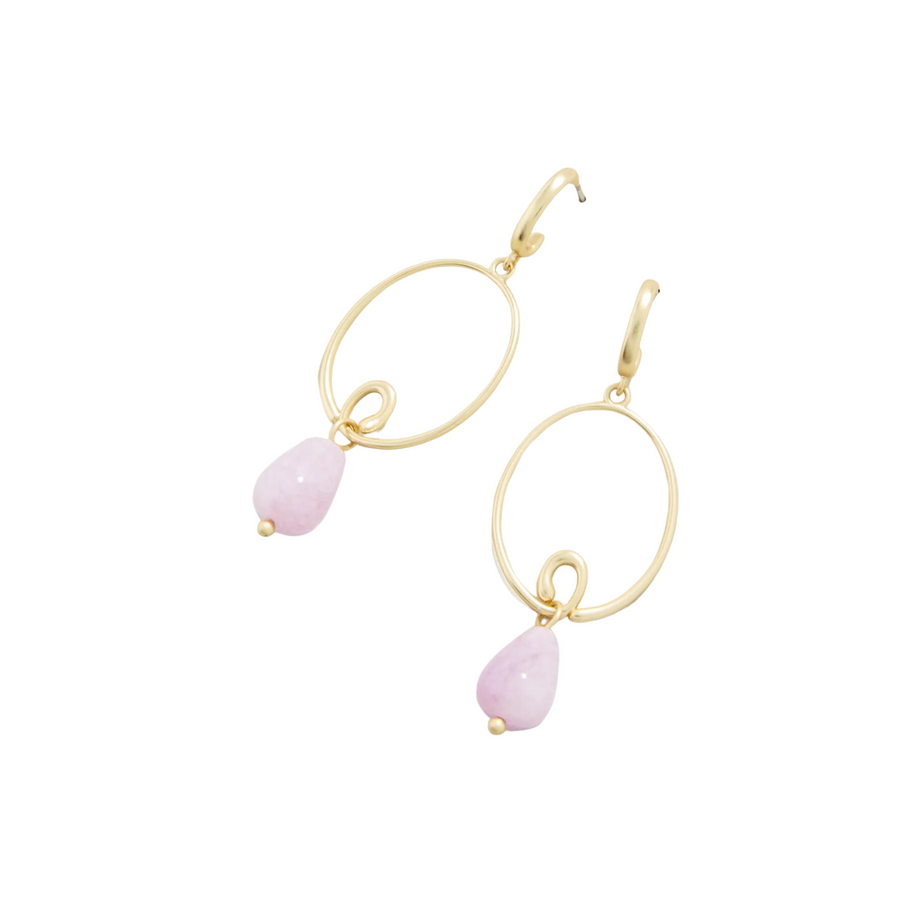 Spring Fling Earrings: Pink & Orange Flower Statement Studs
