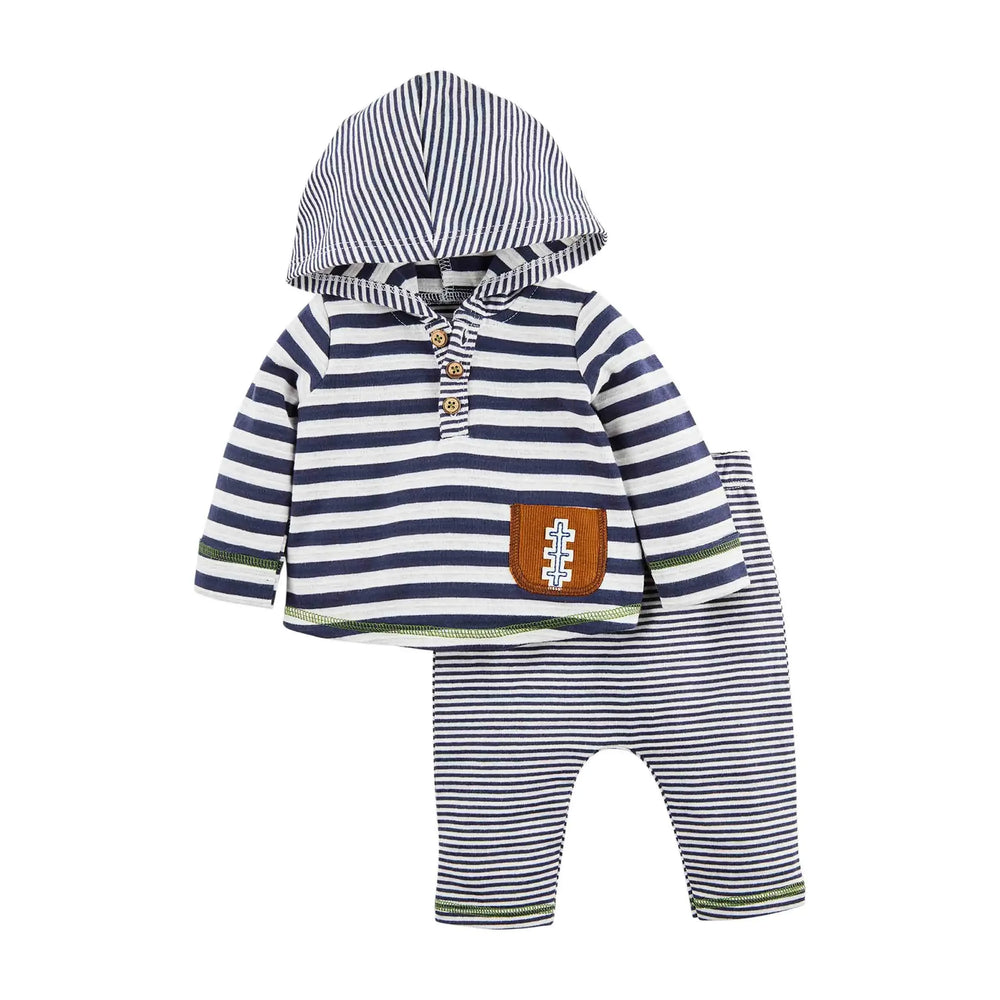 Striped Football Two-Piece Set - Madison&