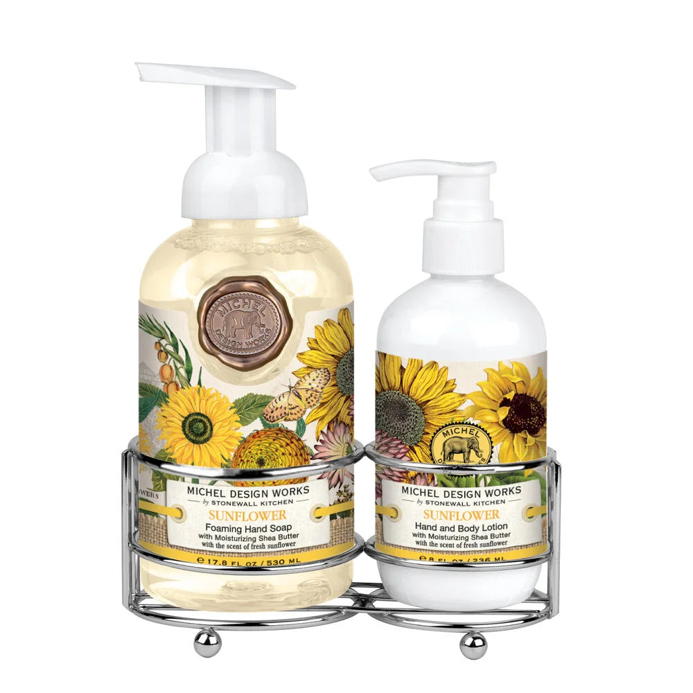 Sunflower Hand Soap & Lotion Caddy Set - Madison's Niche 