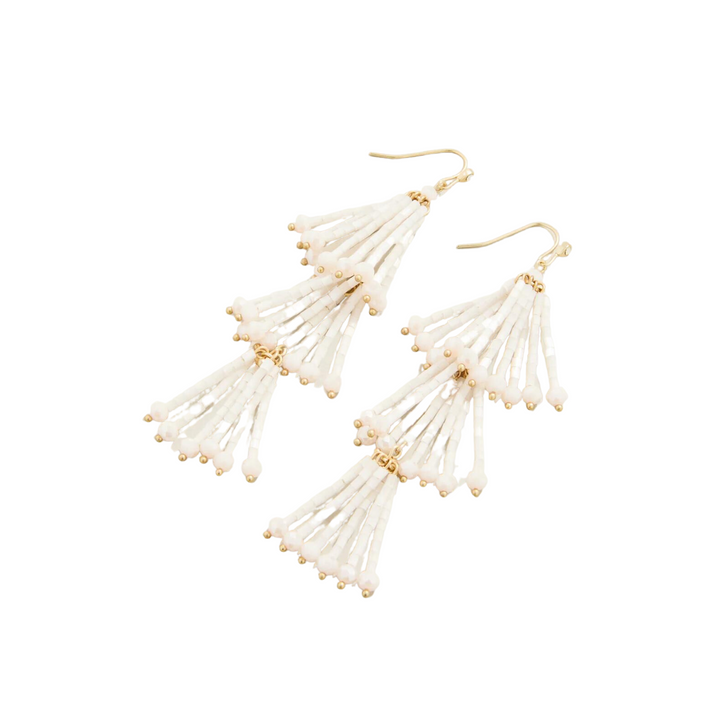 Take A Spin Earrings in White - Madison's Niche 
