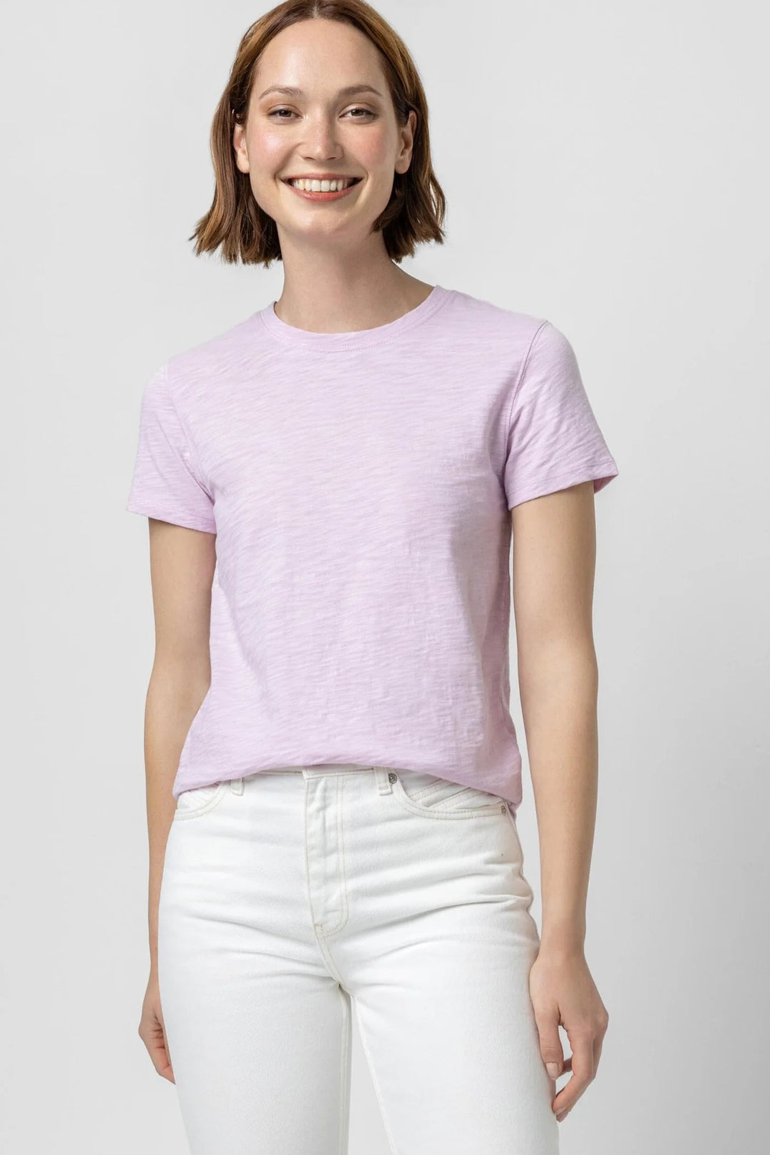 Short Sleeve Crewneck in Orchid - Madison's Niche 