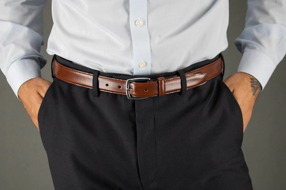 Jameson Dress Belt in Tan - Madison's Niche 