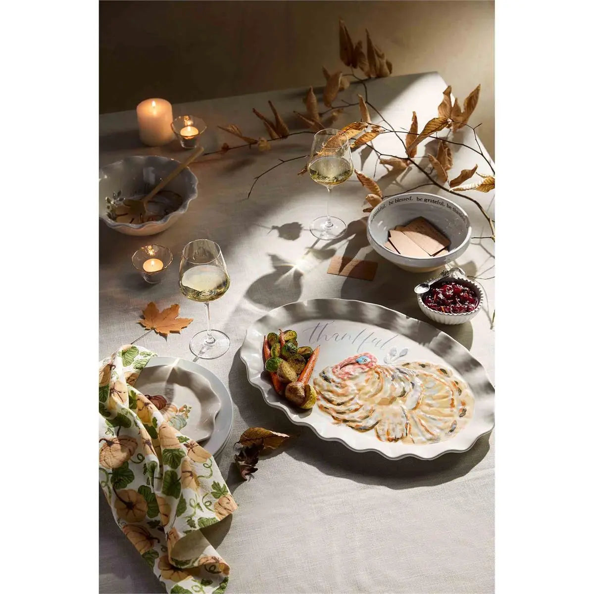 Thankful Turkey Platter - Madison's Niche 