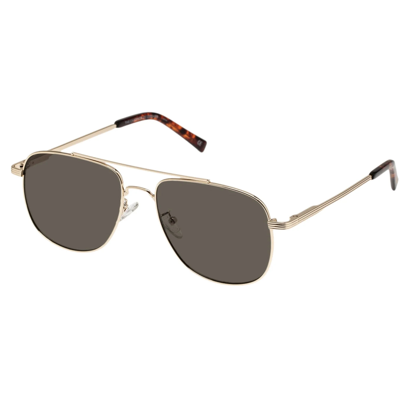 The Charmer Sunglasses in Gold Khaki Mono - Madison's Niche 