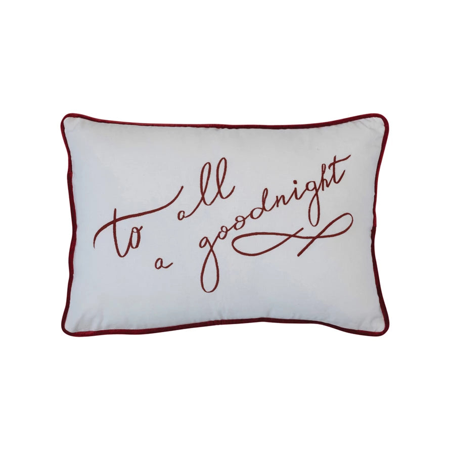 "To All A Goodnight" Pillow - Madison's Niche 
