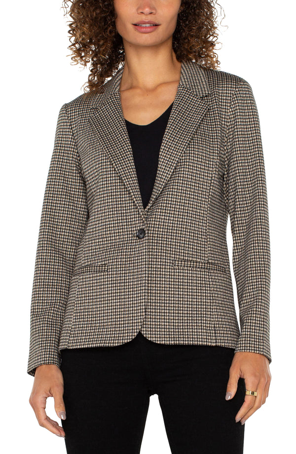 Fitted Blazer in Black Tan Madison's Niche 