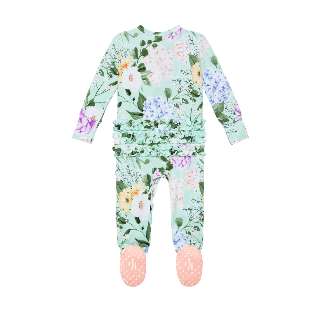 Erin Ruffled Footie - Madison's Niche 