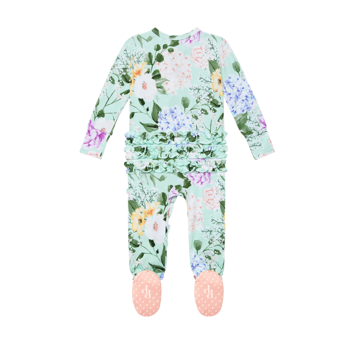 Erin Ruffled Footie - Madison's Niche 