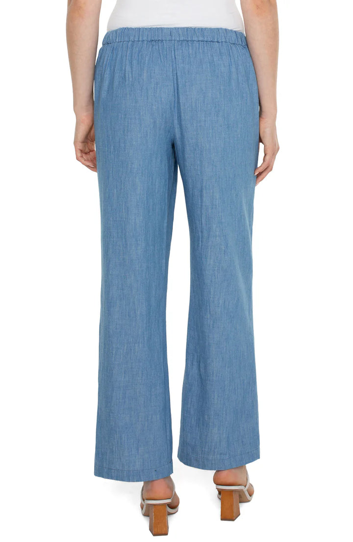 Relaxed Wide Leg in Chambray - Madison's Niche 