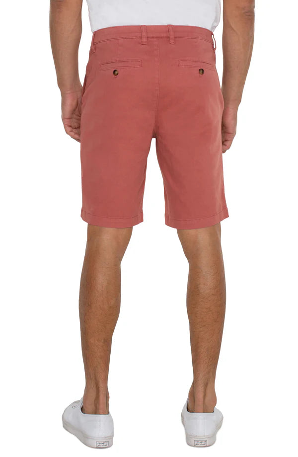 9.5in Trouser Short in Red