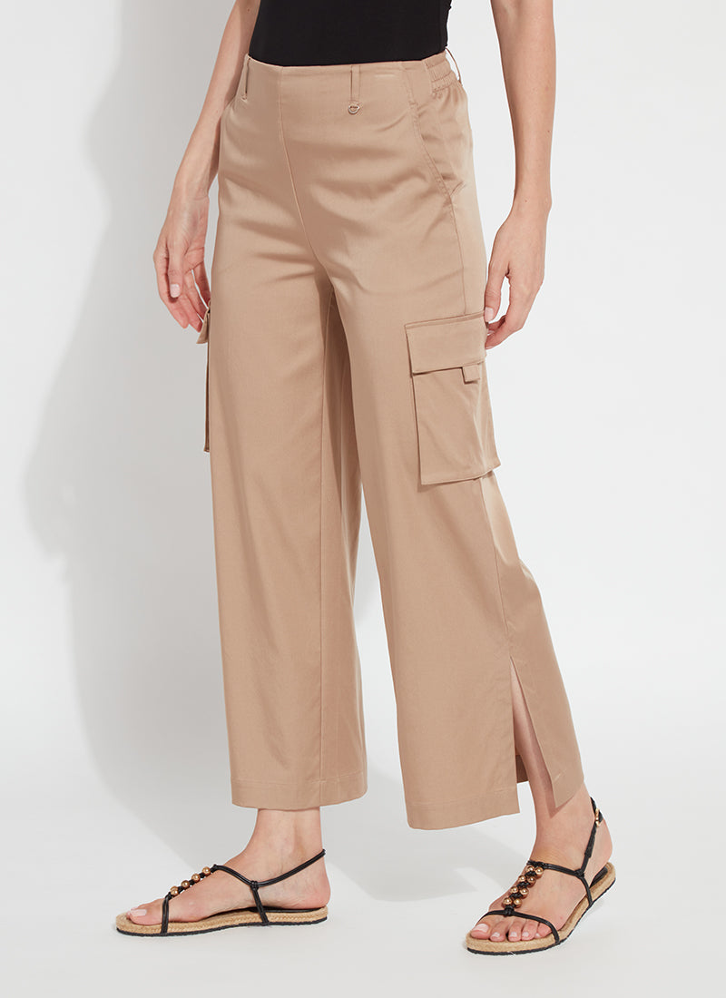 Calypso Ankle Cargo Pant in Tanned