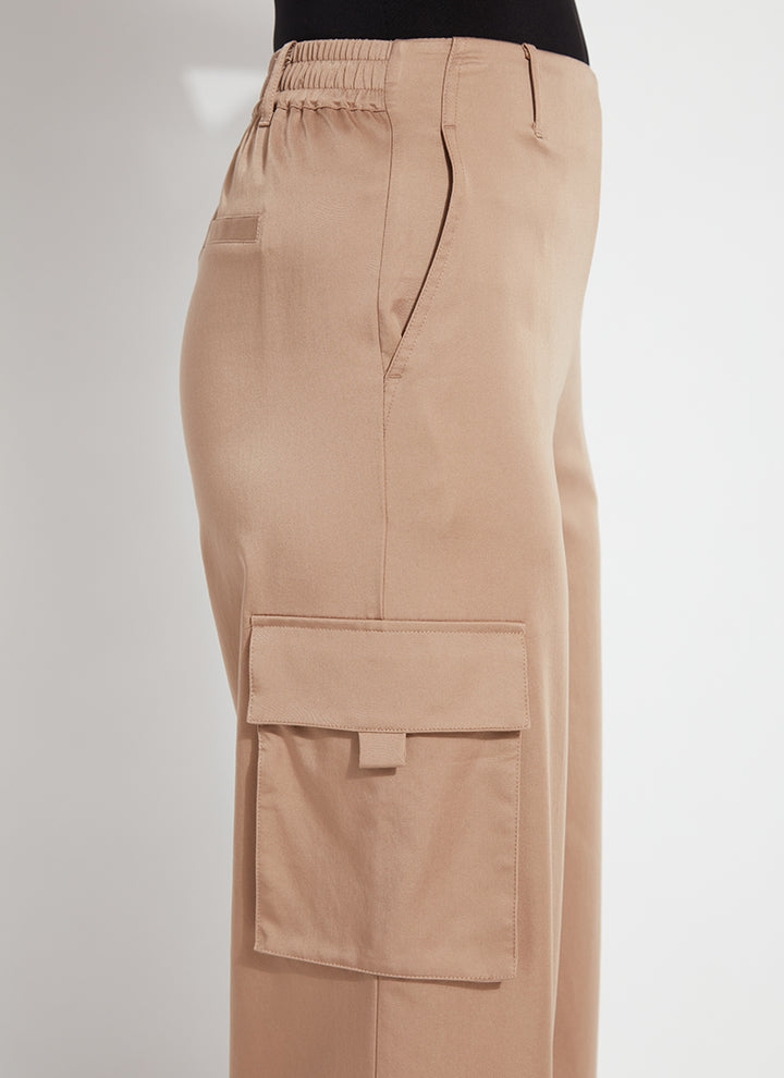 Calypso Ankle Cargo Pant in Tanned