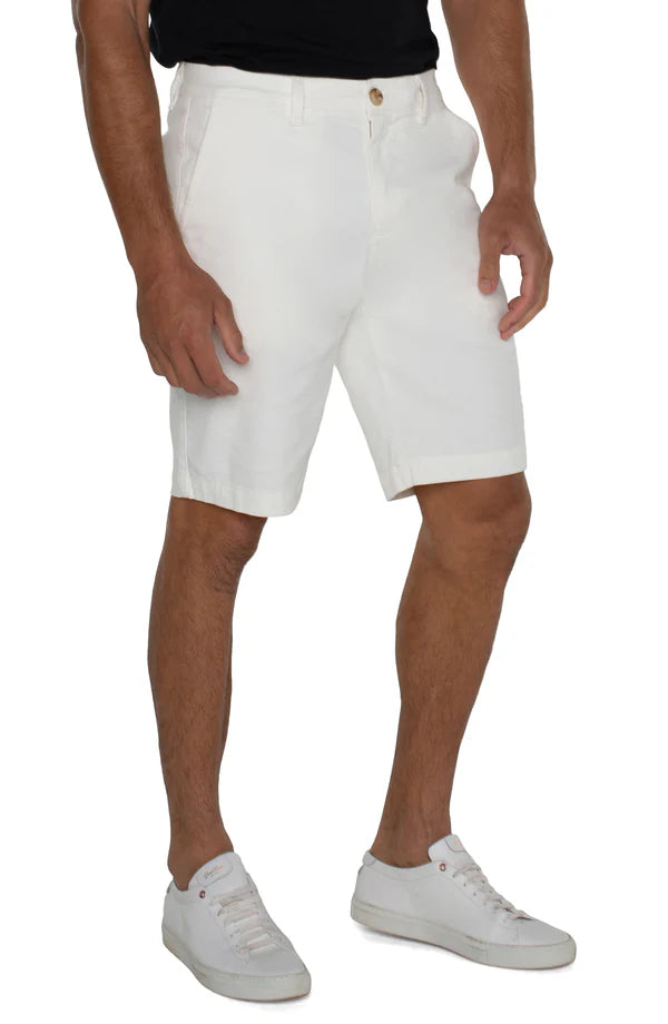 9.5" Trouser Short in White - Madison's Niche 