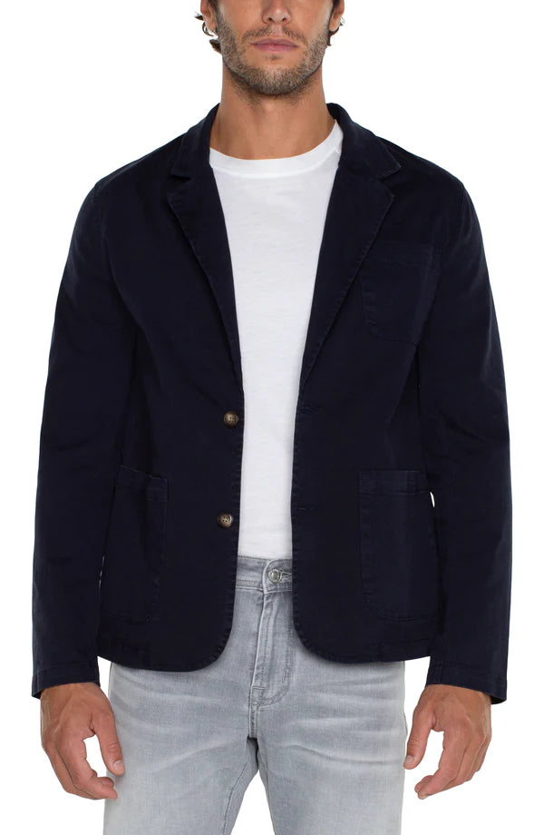 Patch Pocket Blazer in Ink - Madison's Niche 