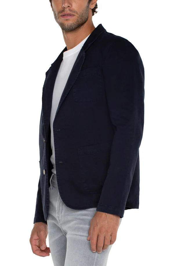 Patch Pocket Blazer in Ink - Madison's Niche 