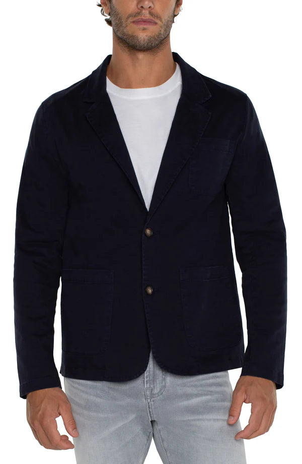 Patch Pocket Blazer in Ink - Madison's Niche 