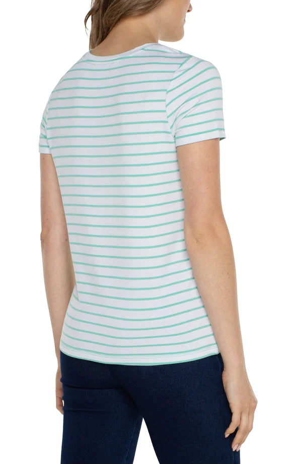 Crew Classic Knit Tee in Mint - Madison's Niche 