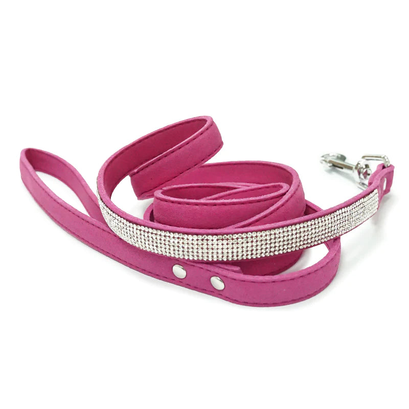 Fuchsia Bling Leash - Madison's Niche 
