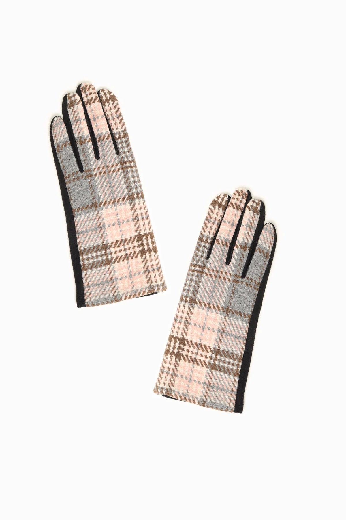 Vivienne Plaid Gloves in Grey - Madison's Niche 