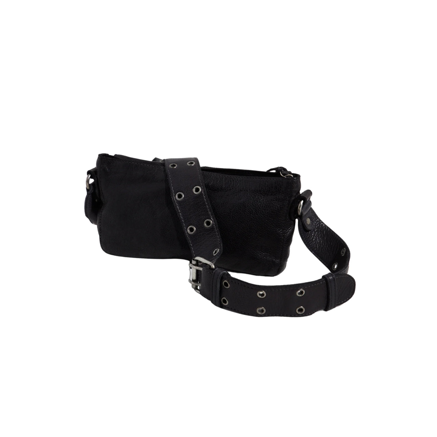 Wade Leather Sling Bag in Black - Madison's Niche 