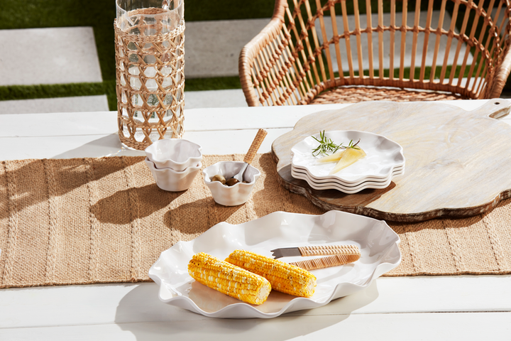 Ruffle Melamine Tidbit Set