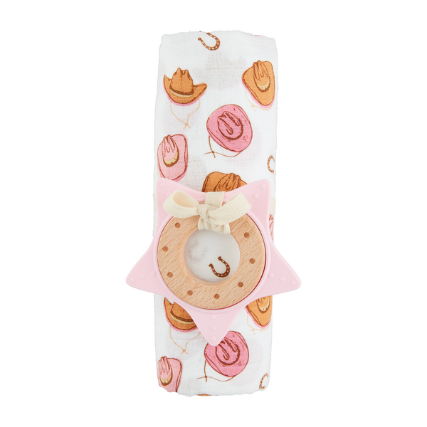 Western Cowgirl Muslin Swaddle