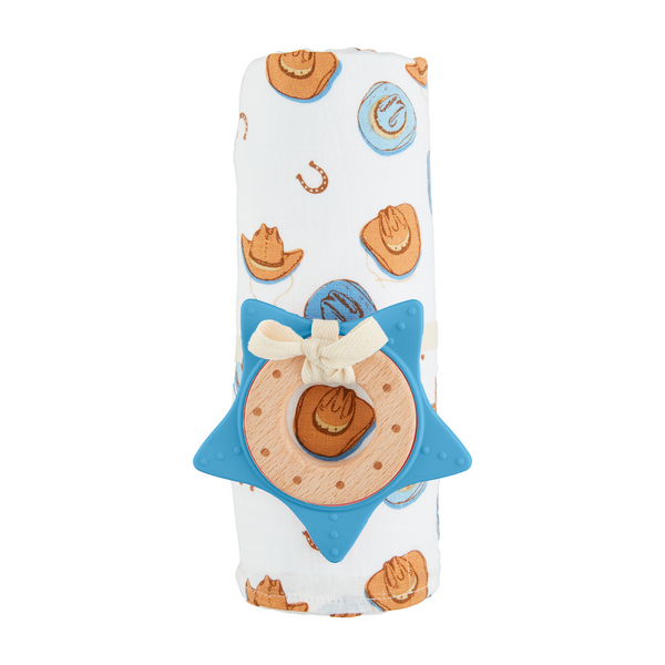 Western Cowboy Muslin Swaddle