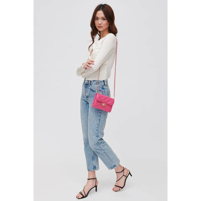 Wendy Quilted Crossbody Bag in Peony - Madison's Niche 
