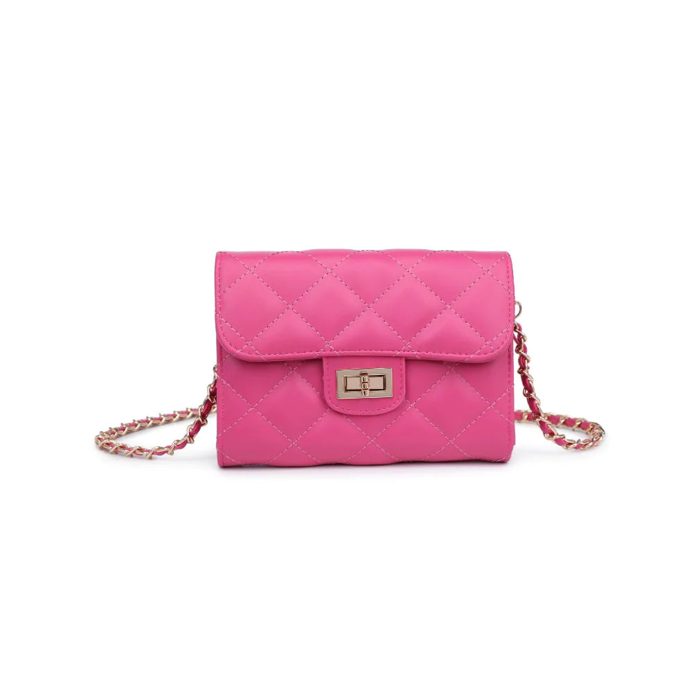 Wendy Quilted Crossbody Bag in Peony - Madison's Niche 