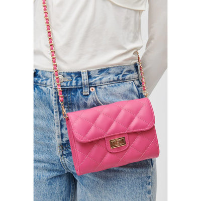 Wendy Quilted Crossbody Bag in Peony - Madison's Niche 