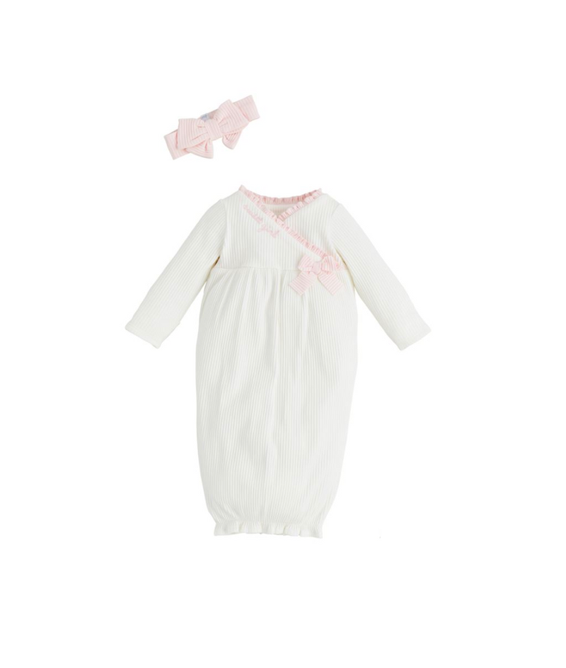 White Chainstitch Gown