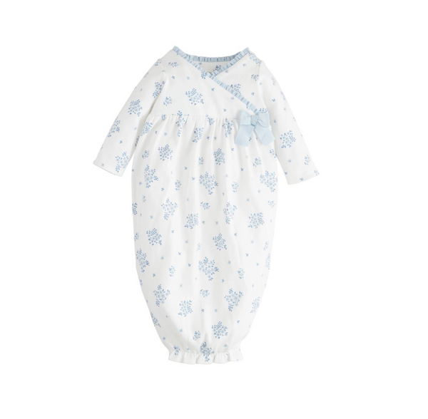 White Disty Floral Gown Madison's Niche 