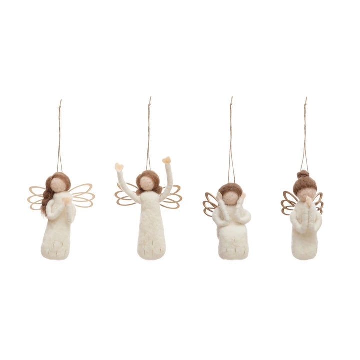 Wool Felt Angel Ornament - Madison's Niche 