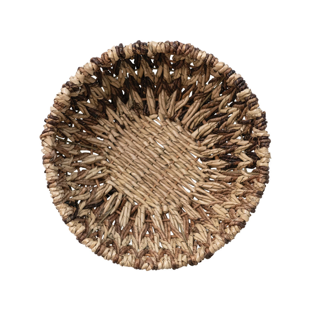 Woven Buri & Banana Fiber Basket - Madison's Niche 