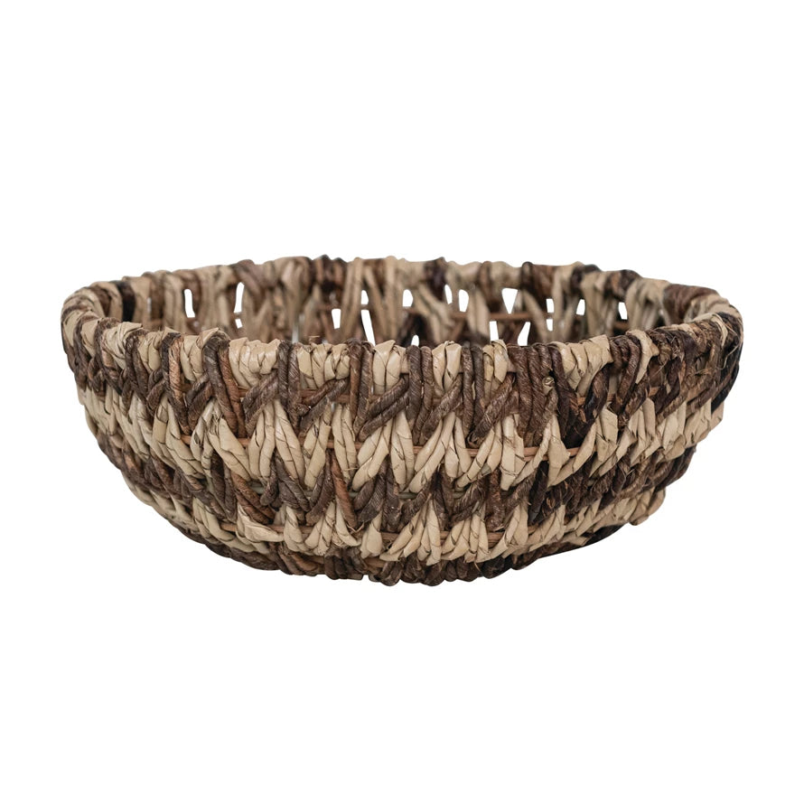 Woven Buri & Banana Fiber Basket - Madison's Niche 