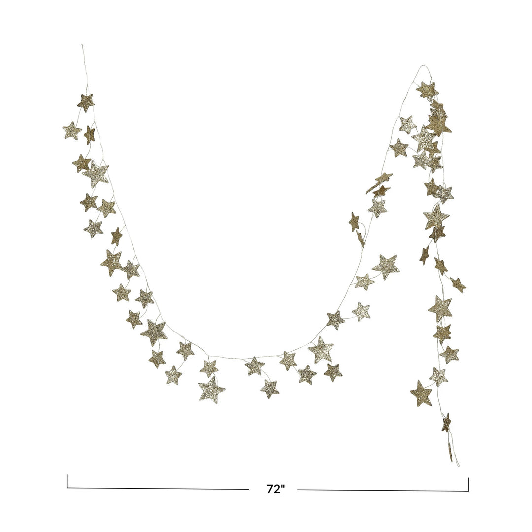 72" Glitter Star Garland Madison's Niche Madison's Niche