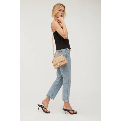 Zoe Crossbody Bag in Natural - Madison's Niche 