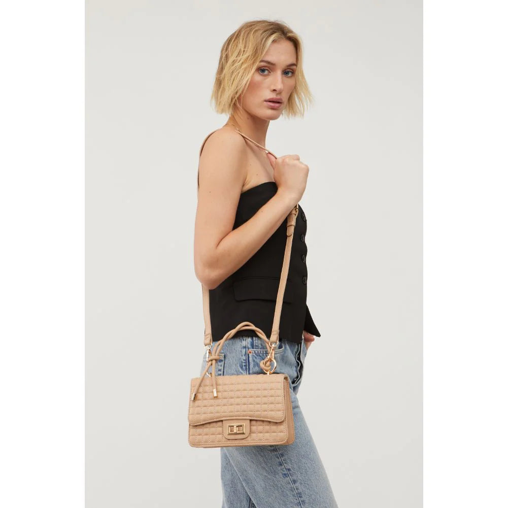 Zoe Crossbody Bag in Natural - Madison's Niche 