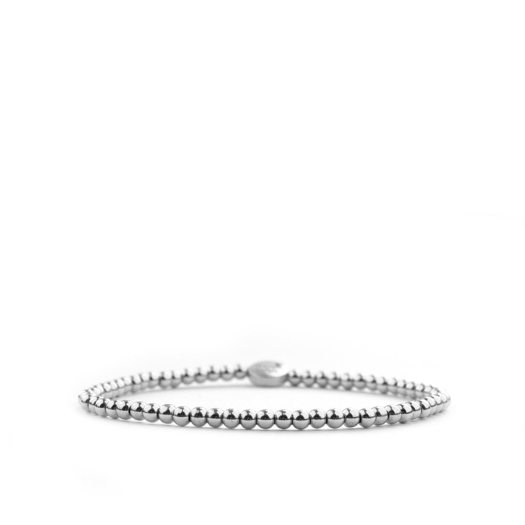 3 mm Silver Beaded Ball Bracelet - Madison's Niche 