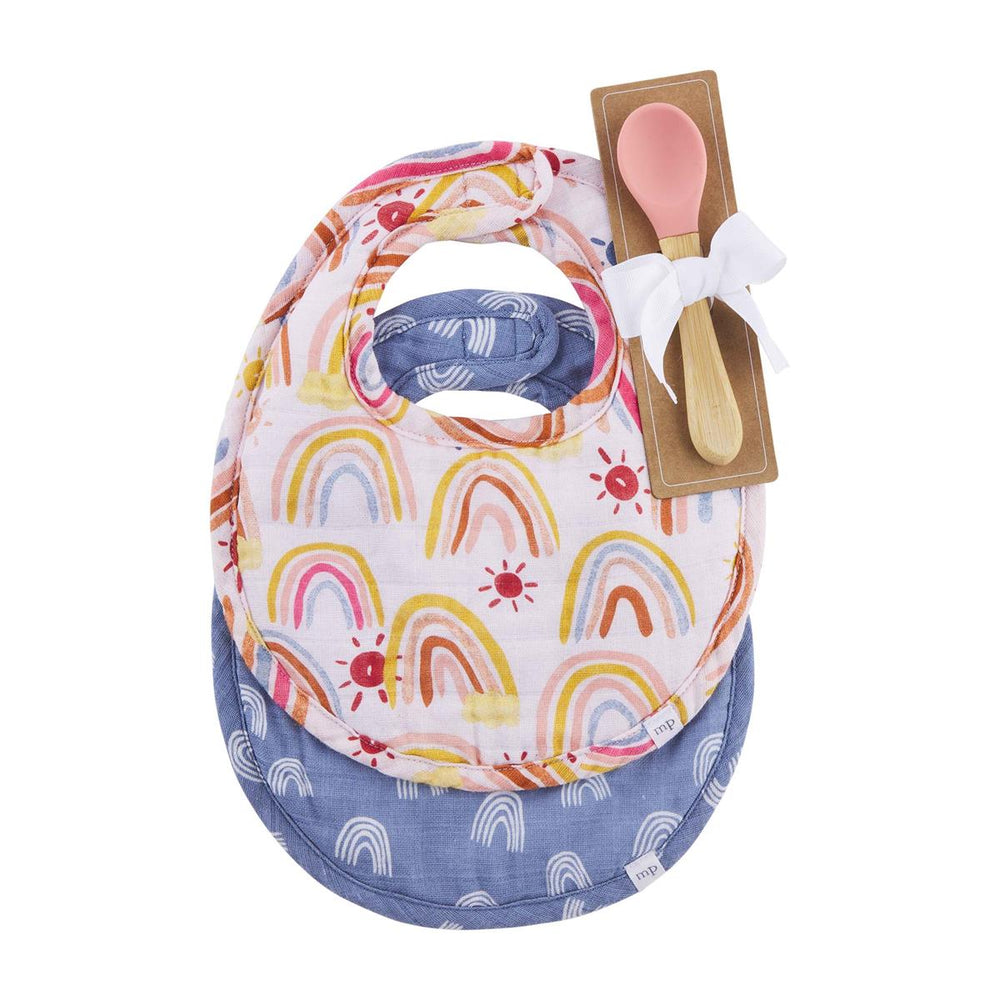 Rainbow Bibs & Spoon Set - Madison&