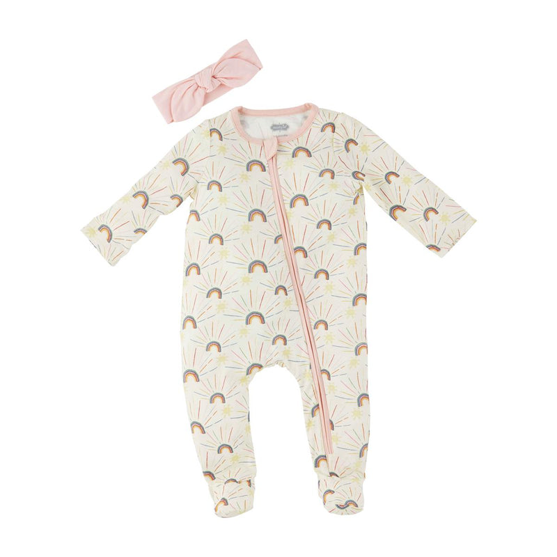 Rainbow Sleeper & Headband Set - Madison's Niche 